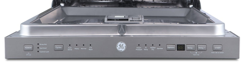 GE 24\" Built-In Top Control Dishwasher with Stainless Steel Tub - GBP534SSPSS