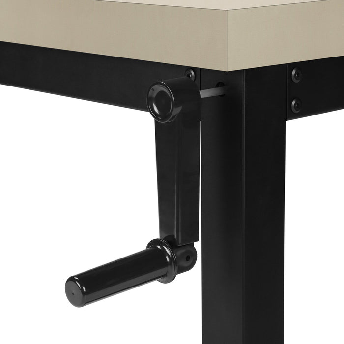 Kai Height-Adjustable Desk - Taupe