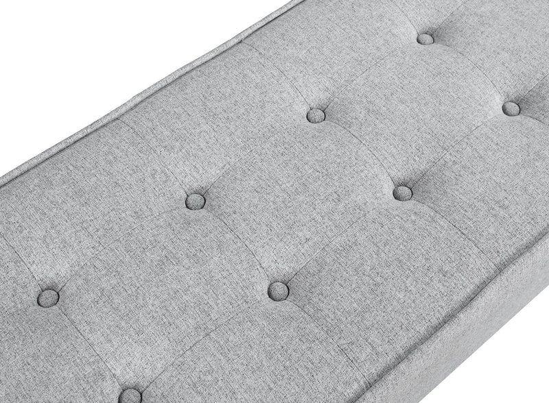 Ryan Storage Bench - Light Grey