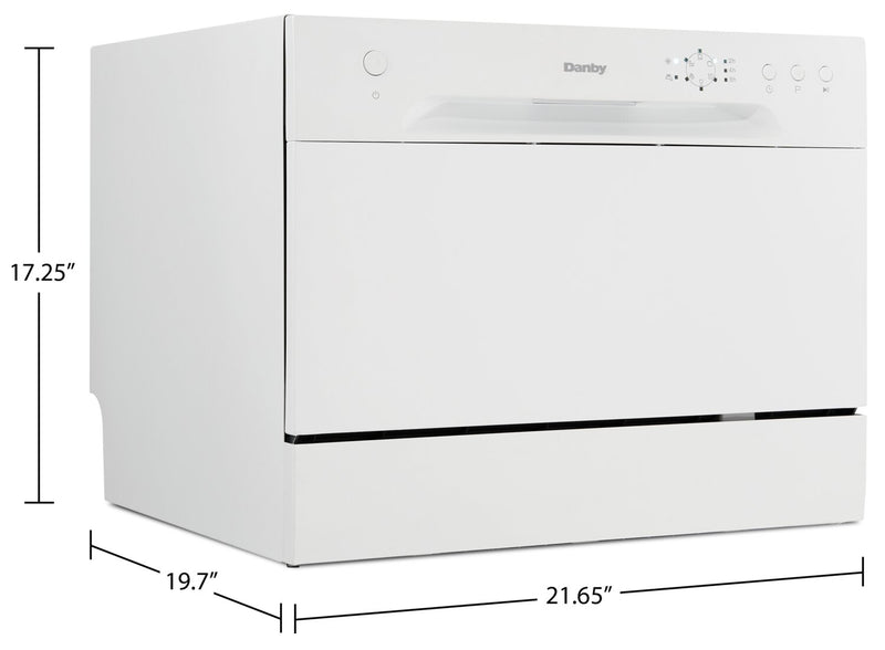 Danby 6-Place-Setting Countertop Dishwasher - DDW621WDB
