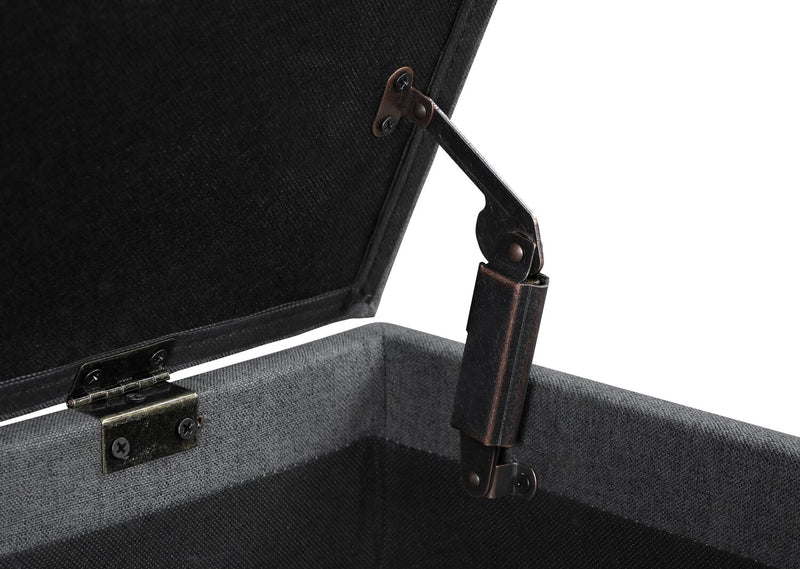 Ryan Storage Bench - Dark Grey