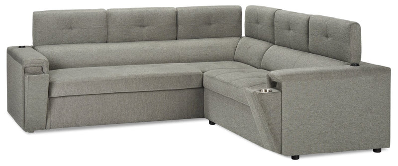 Savvy 2-Piece Left-Facing Linen-Look Sectional