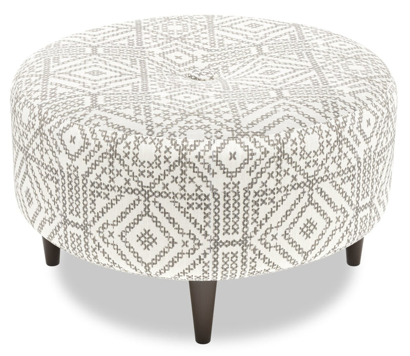 Sofa Lab The Curve Ottoman - Greystone