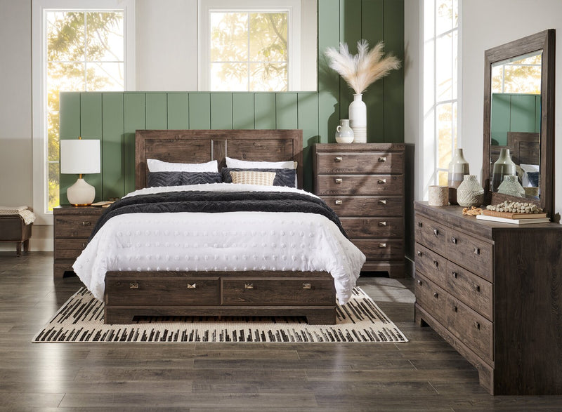 Yorkdale Queen 6 Drawer Storage Bed - Grey