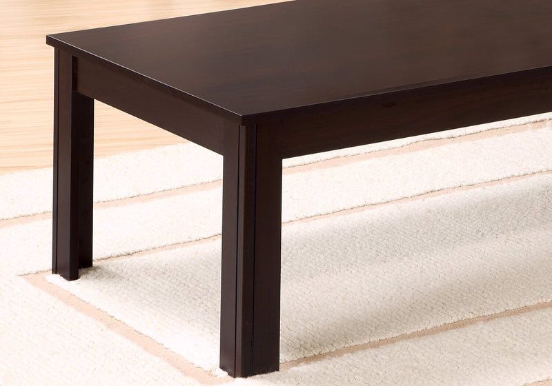 Kiana 3-Piece Coffee and Two End Tables Package - Espresso 