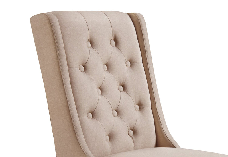 York Wingback Dining Chair - Taupe