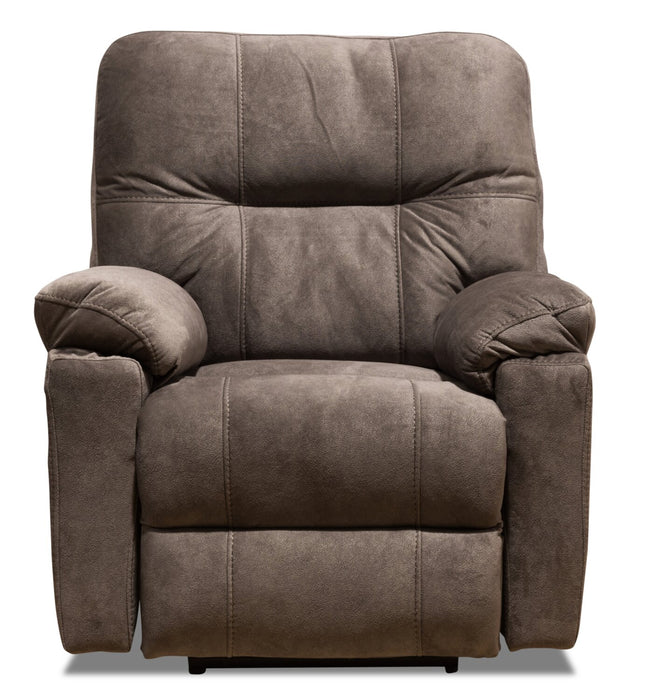 Gybson Polyester Power Recliner - Latte