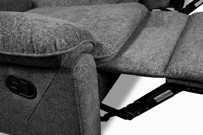 Chandler Chenille Reclining Sofa - Grey
