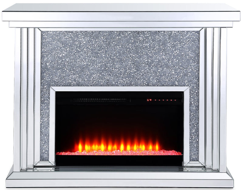 Flint Glam Fireplace 