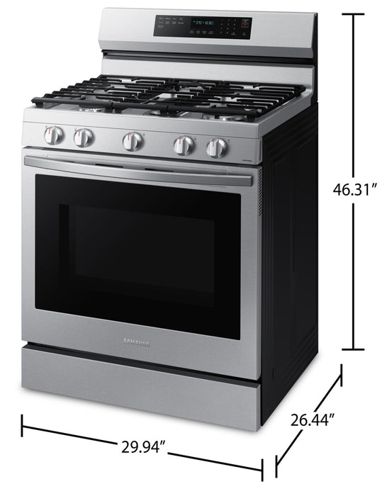 Samsung 6 Cu. Ft. Freestanding Gas Range with Air Fry - NX60A6711SS/AA