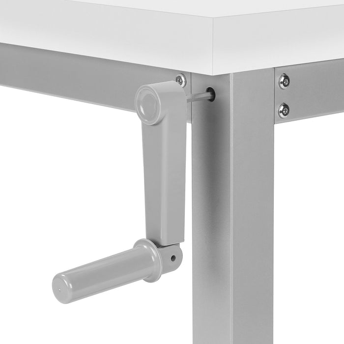 Kai Height-Adjustable Desk - White