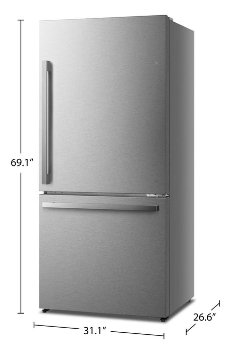 Hisense 17 Cu. Ft. Counter-Depth Bottom-Mount Refrigerator - RB17A2CSE