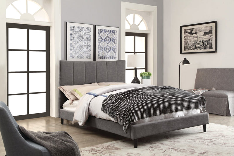 Paseo Full Platform Bed - Grey