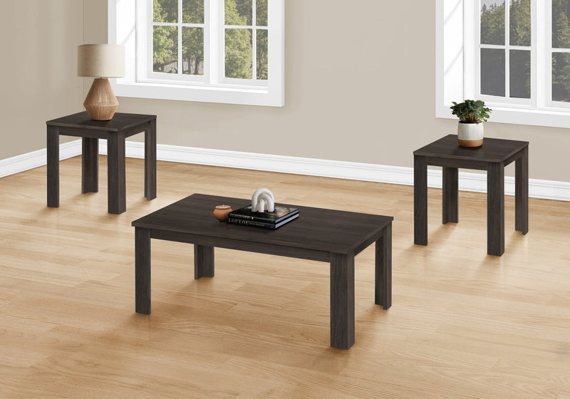 Remy 3-Piece Coffee and Two End Tables Package - Dark Brown