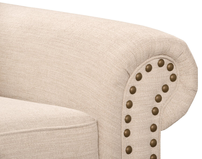 Wynn Chenille Loveseat - Linen