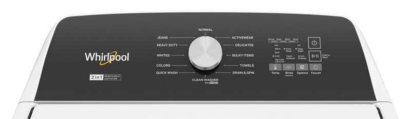 Whirlpool 5.4 / 5.5 Cu. Ft. Top-Load Washer with Removable Agitator - WTW5057LW