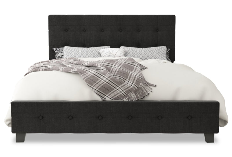Page King Bed - Charcoal