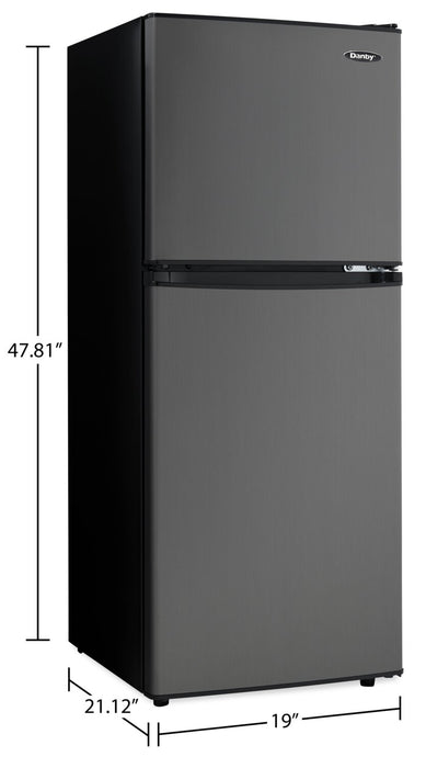 Danby 4.7 Cu. Ft. Compact Refrigerator with Freezer - DCR047A1BBSL