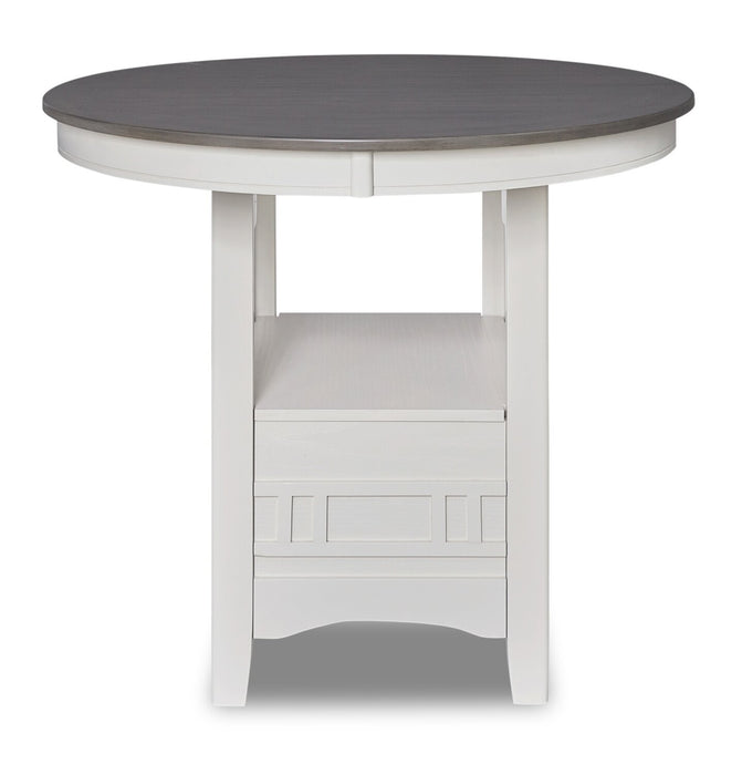 Dena Counter-Height Dining Table - White and Grey
