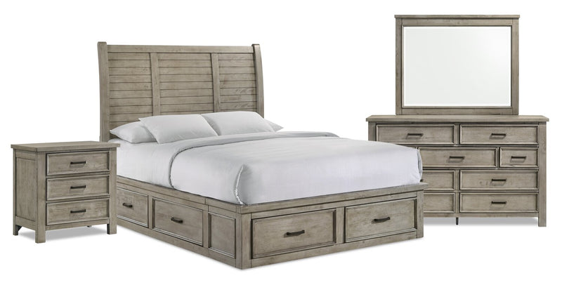 Levi 6-Piece Queen Storage Bedroom Package