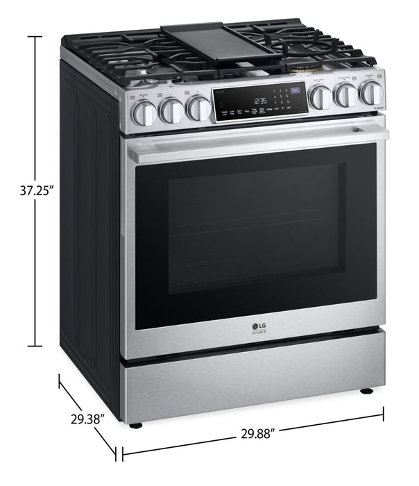 LG STUDIO 6.3 Cu. Ft. InstaView® Gas Slide-In Range - LSGS6338F