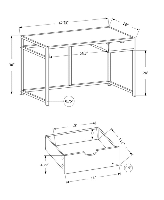 Everly Desk - Taupe 