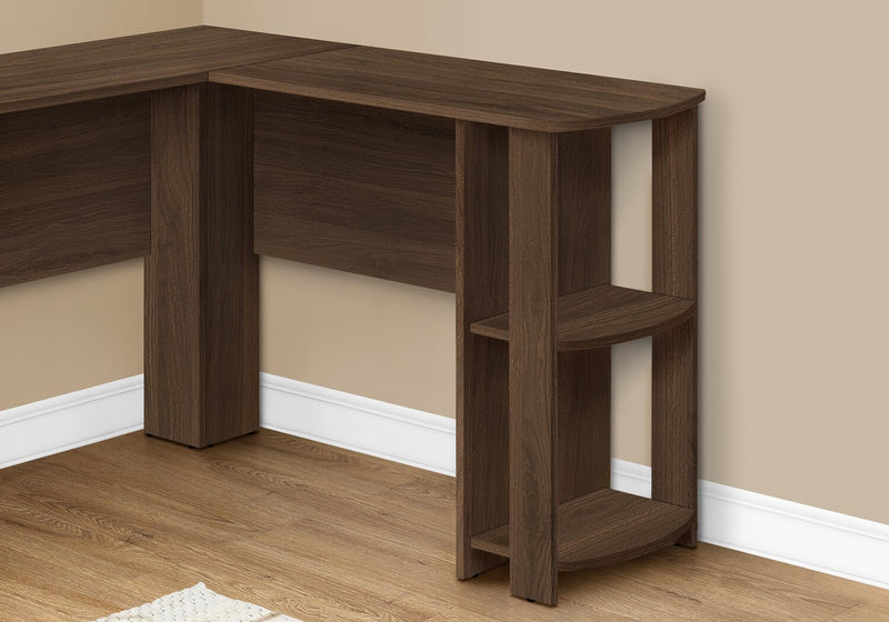 Eason L-Shaped Desk - Walnut