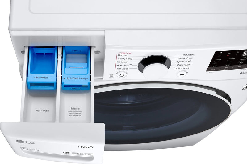 LG 5.2 Cu. Ft. Front-Load Washer with AI and Wi-Fi - WM3600HWA