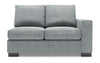 Sofa Lab Track RAF Loveseat - Luna Pewter