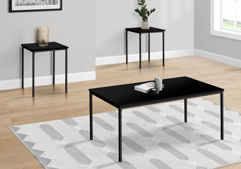 Easton 3-Piece Coffee and End Tables Package - Black