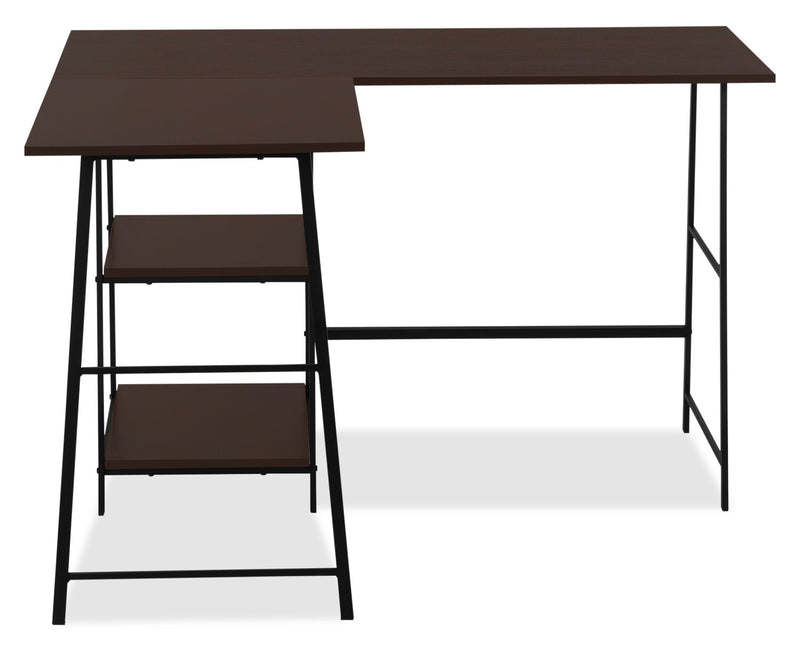 Evlin Corner Desk - Espresso