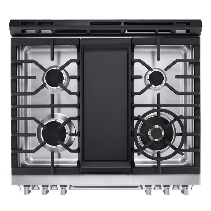 LG STUDIO 6.3 Cu. Ft. InstaView® Gas Slide-In Range - LSGS6338F