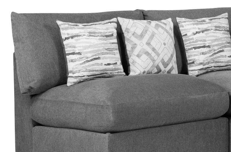 Evolve 4-Piece Sectional - Charcoal