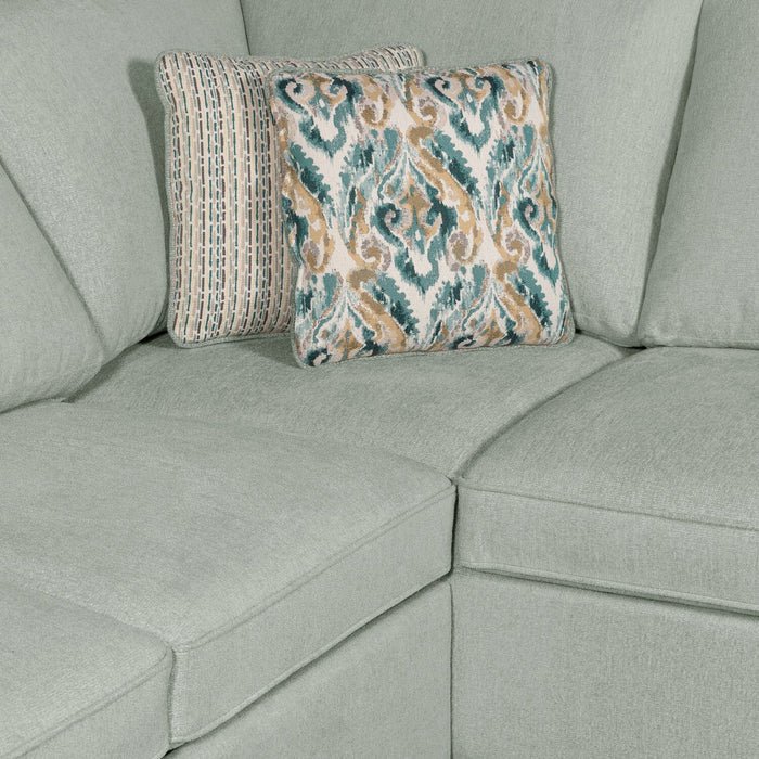 Haven 2-Piece Left-Facing Chenille Sectional - Seafoam