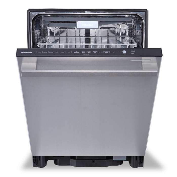 Hisense Top-Control Dishwasher with Steam Wash and Third Rack - HDW63314SS