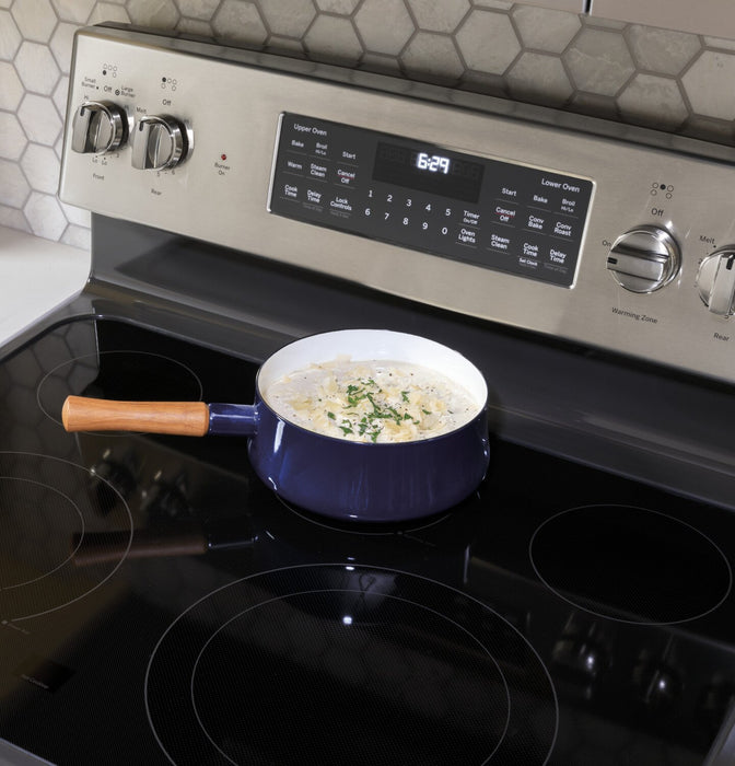 GE 6.6 Cu. Ft. Double-Oven Freestanding Electric Range - JBS86SPSS