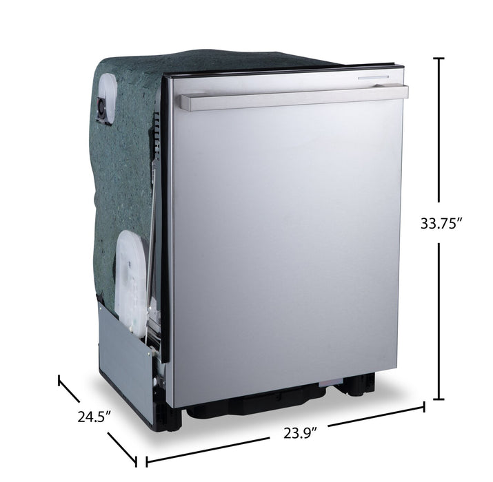 Hisense Top-Control Dishwasher with Steam Wash and Third Rack - HDW63314SS