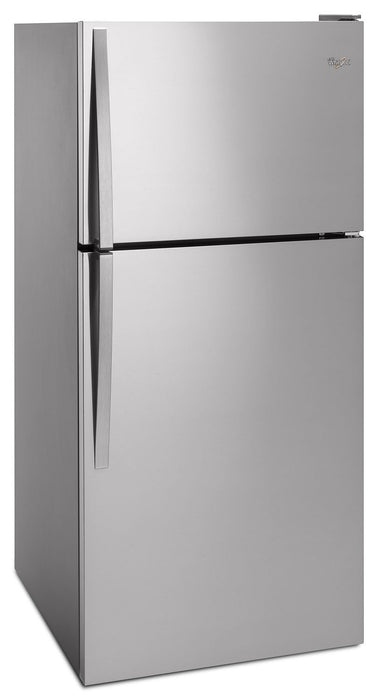 Whirlpool® 18.2 Cu. Ft. Top-Mount Refrigerator with Flexi-Slide™ Bin – Stainless Steel