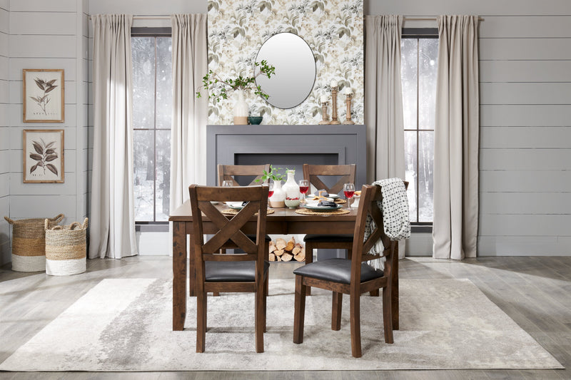 Talia 5-Piece Dining Package - Grey Brown