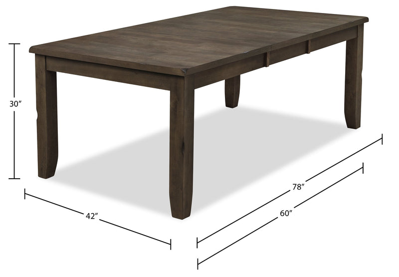 Talia Dining Table - Grey Brown