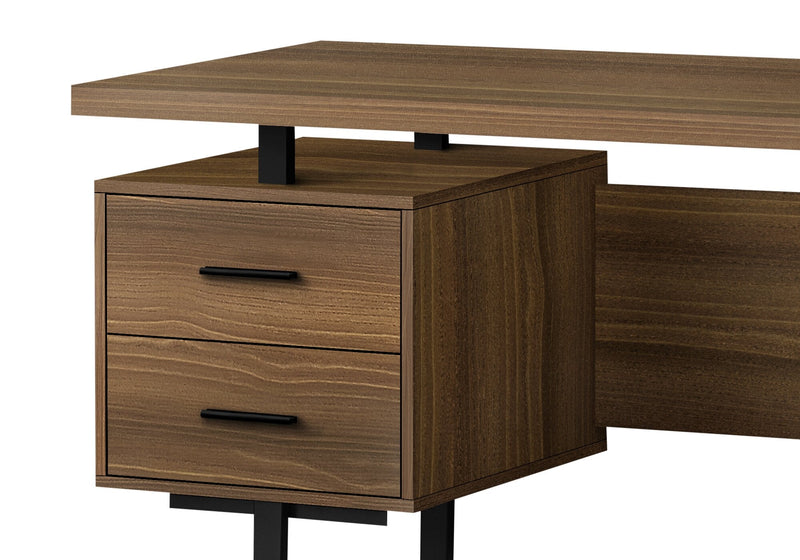 Teagan Reversible Desk - Dark Walnut 