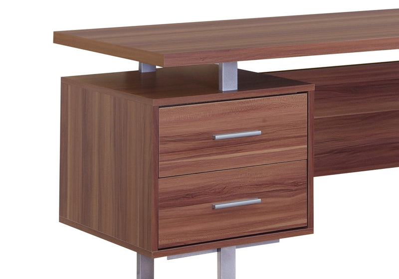 Teagan Reversible Desk - Light Walnut 