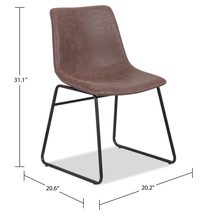 Tess Dining Chair - Brown