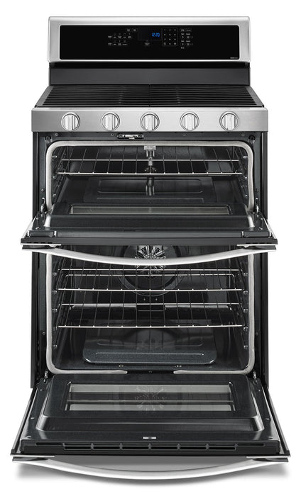 Whirlpool® 6.0 Cu. Ft. Gas Double Oven Range with EZ-2-Lift™ Hinged Grates