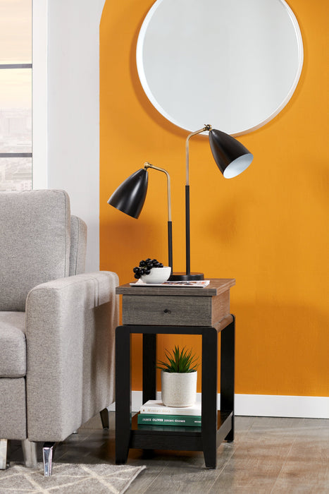 Torry Chairside Table – Grey 