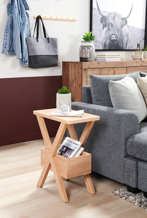 Torry Chairside Table - Taupe 