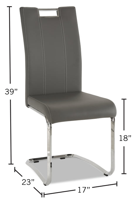 Tuxedo Dining Chair – Grey