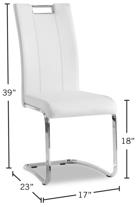 Tuxedo Dining Chair - White