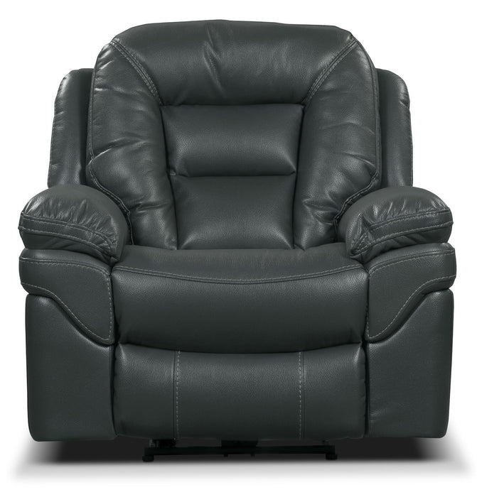 Leo Leath-Aire® Fabric Rocker Recliner - Grey