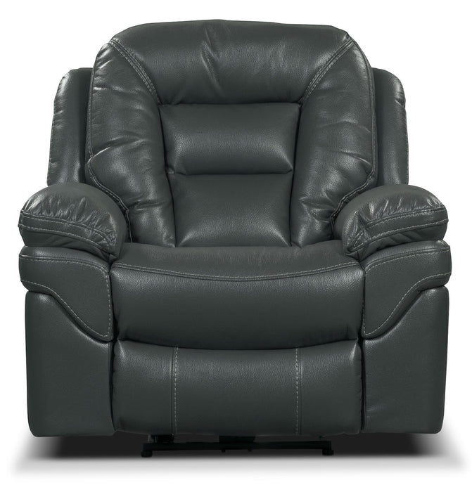 Leo Leath-Aire® Fabric Power Recliner - Grey